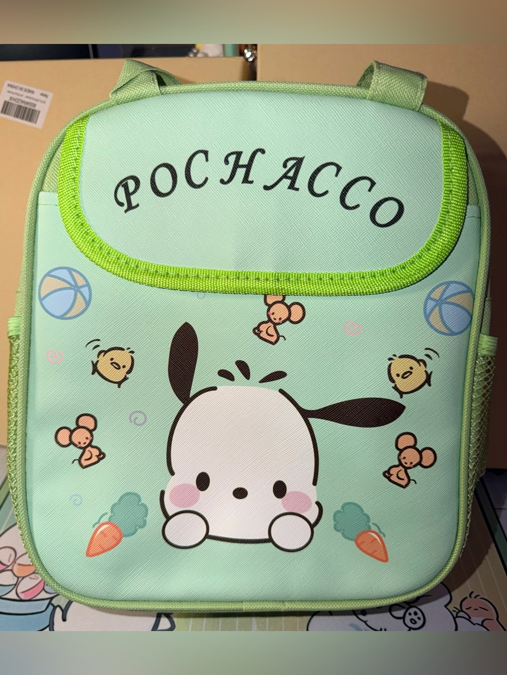 💚NWOT Pochacco Mint Green Insulated Lunch Bag